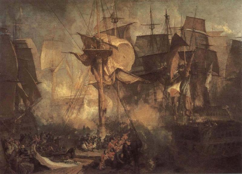 Joseph Mallord William Turner Sea fight China oil painting art
